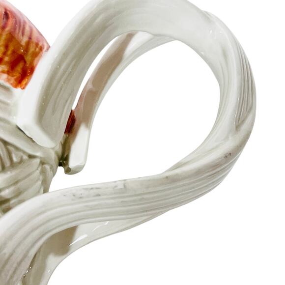 Vintage Fitz & Floyd Vegetable Garden Teapot Basket Weave 1995 in Original Box - Picture 8 of 12